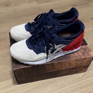 Asics Gel-Lyte V x Concepts Cream and Red Sneakers